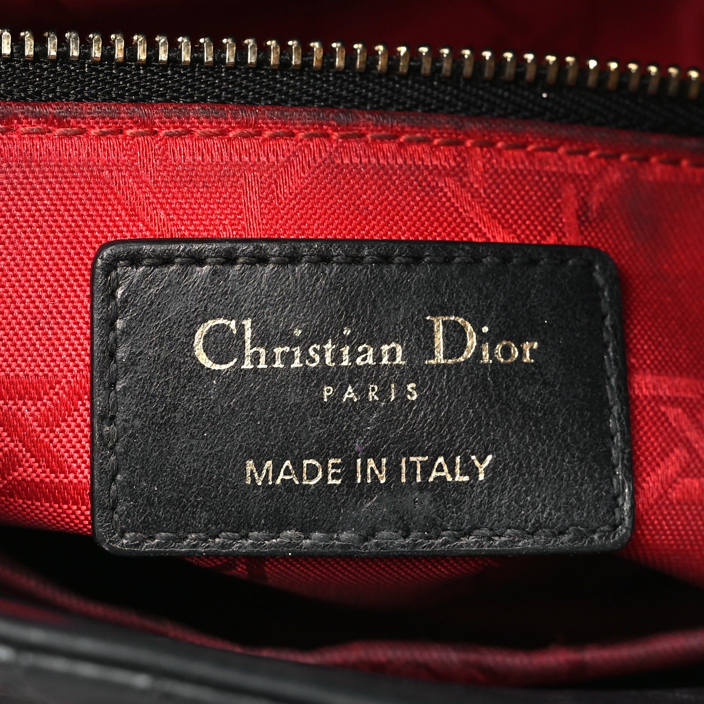 Lambskin Cannage Small My ABCDior Lady Dior Black