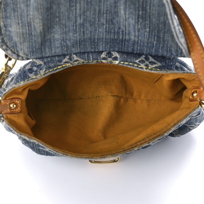 Louis Vuitton Monogram Denim Mini Pleaty Blue 5 of 8
