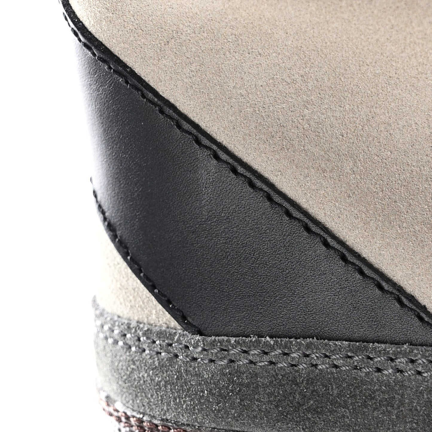 Suede Calfskin Monogram Laureate Platform Desert Boots 37 Grey