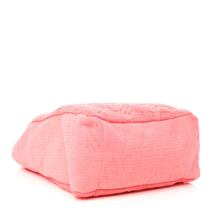 Chanel Terry Cotton CC Beach Tote Towel Set Coral 4 of 13