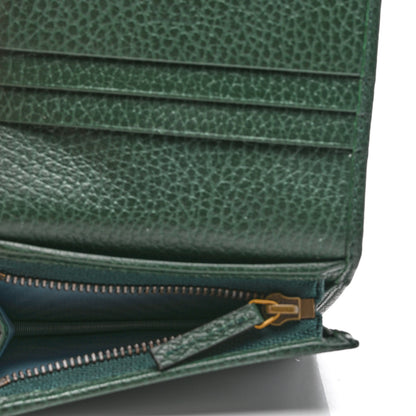 Gucci Calfskin Garden Bat Card Case Dark Green 5 of 7