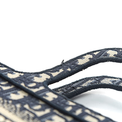 Christian Dior Oblique Mini Book Tote Blue Multicolor 10 of 12