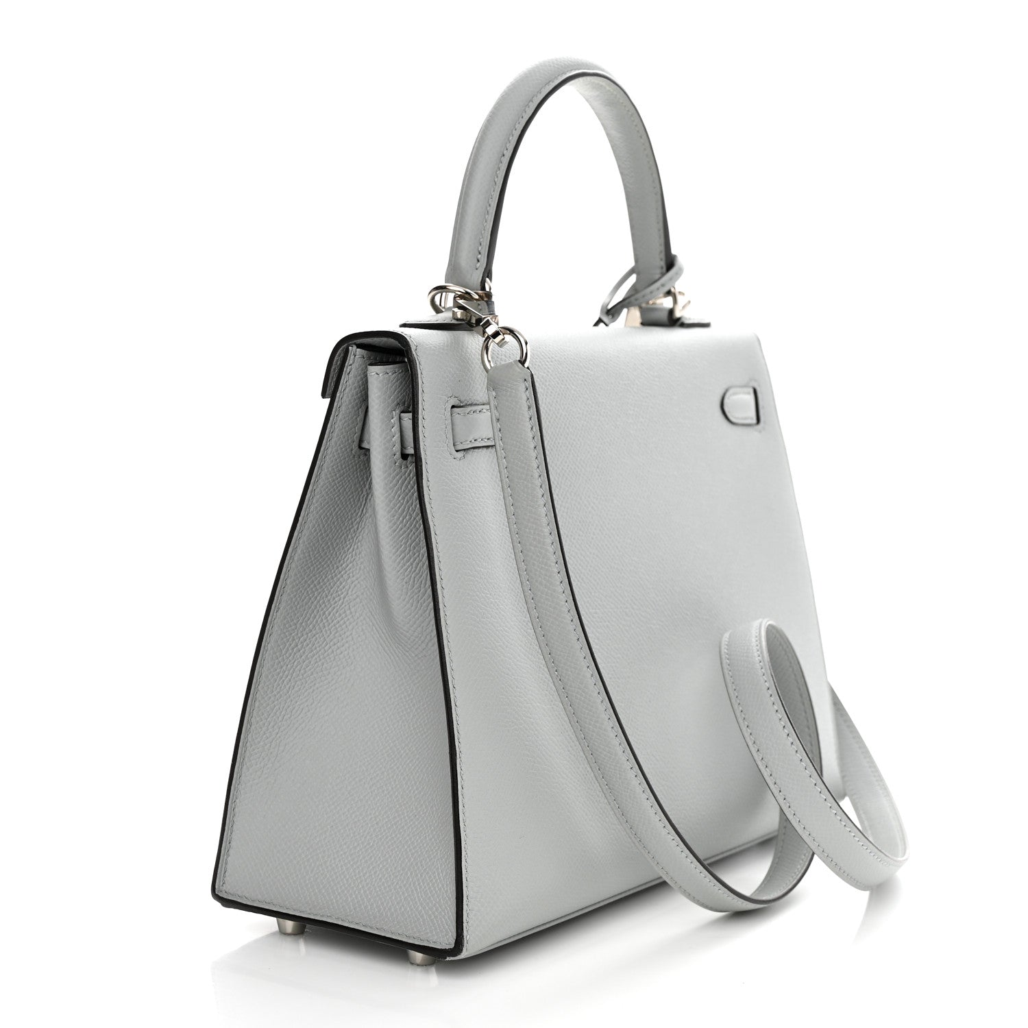 Hermes Epsom Kelly Sellier 25 Bleu Glacier 2 of 11