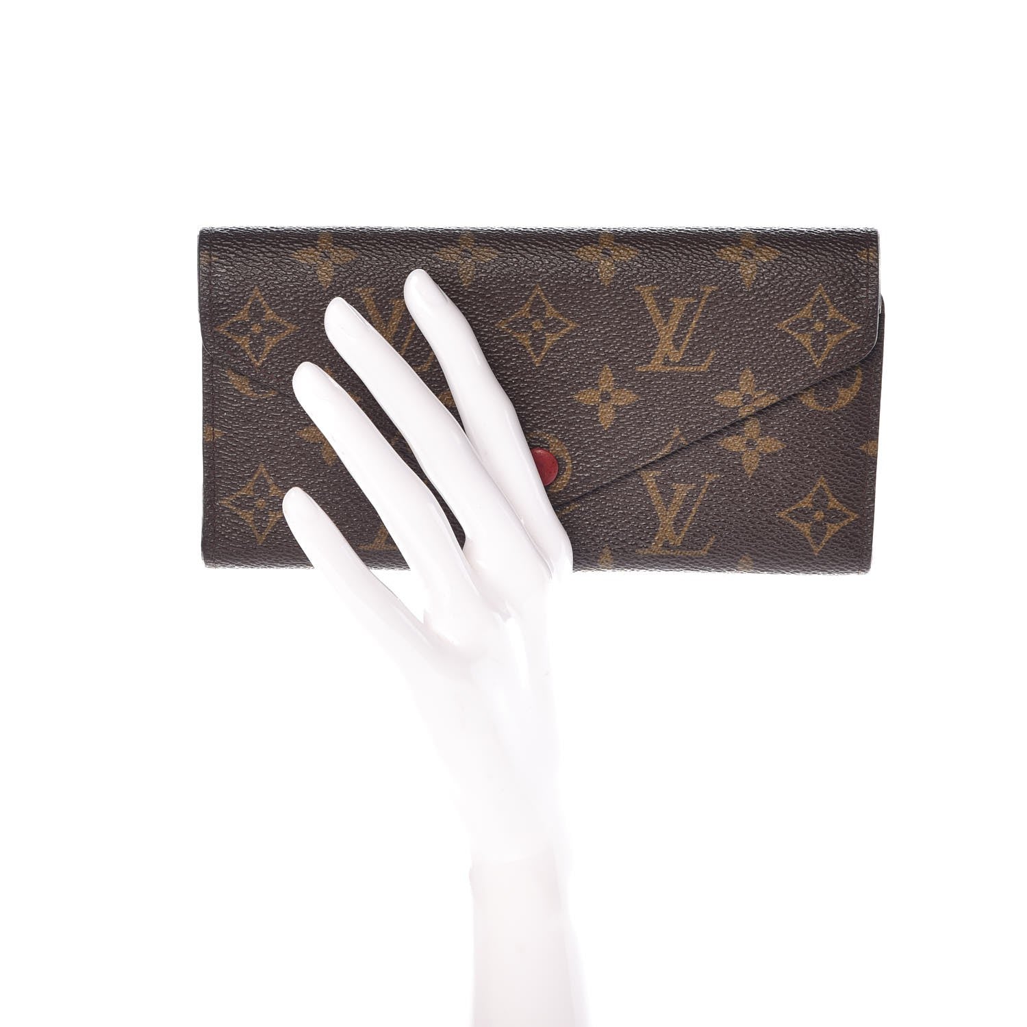 Louis Vuitton Monogram Josephine Wallet Red 2 of 16