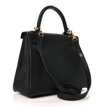 Hermes Togo Kelly Retourne 25 Black 3 of 10