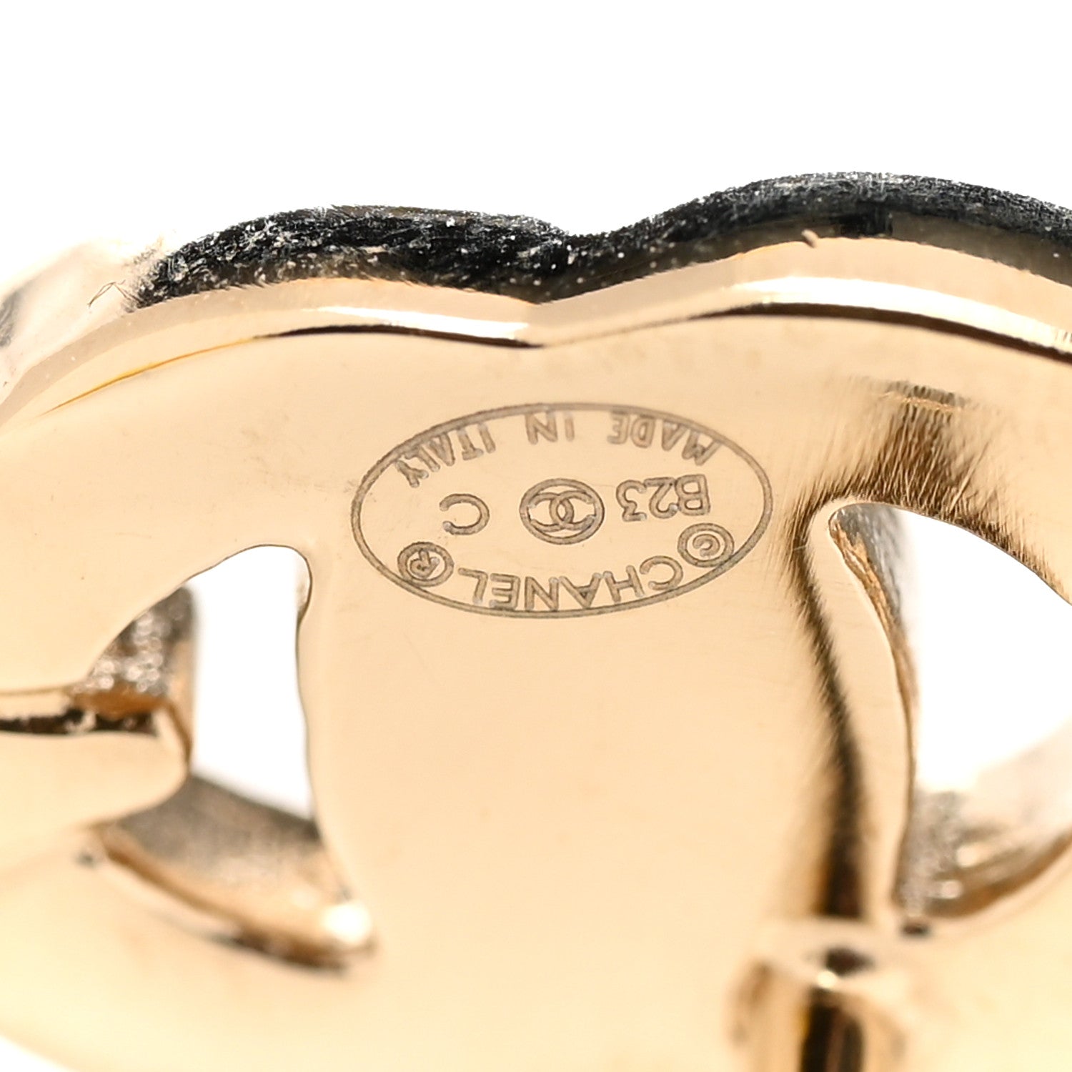 Chanel Crystal Star CC Earrings Gold 4 of 5