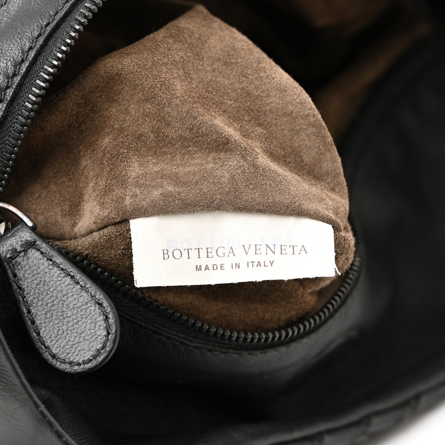 Nappa Intrecciato Medium Campana Hobo Black