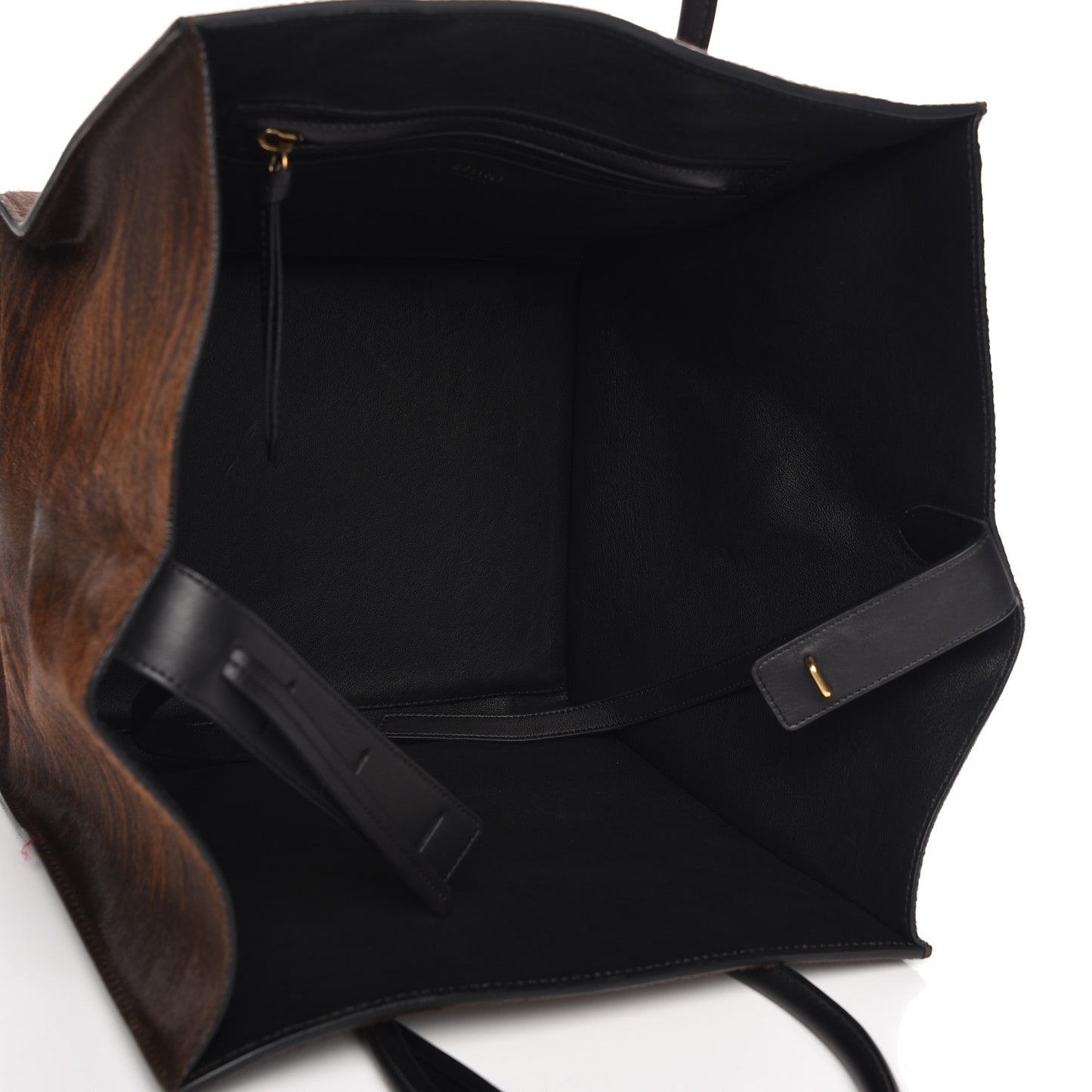 Shaded Pony Hair Calfskin Medium Phantom Luggage Brown