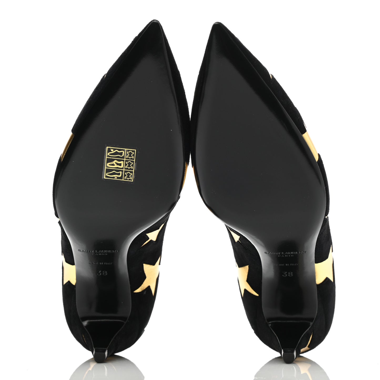 Kid Scamosciato Kiki 55 Star Pumps 38 Black Oro