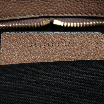 Alexander McQueen Pebbled Calfskin Skull Padlock Zip Around Tote Cocco 9 of 10