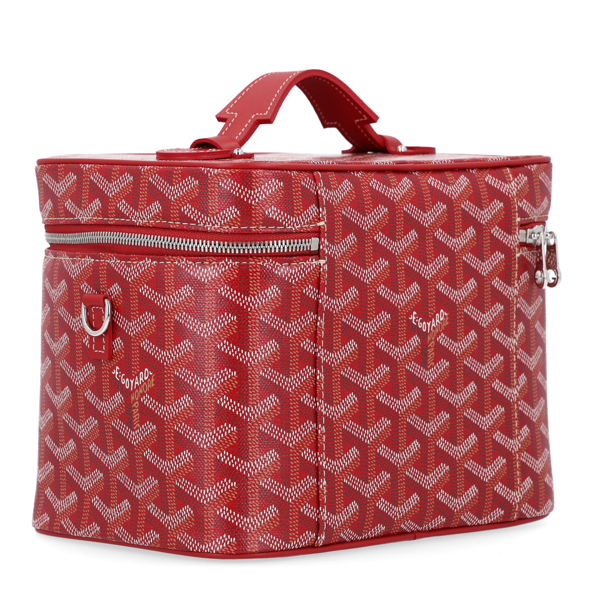 Goyard Goyardine Muse Vanity Case Red 4 of 11