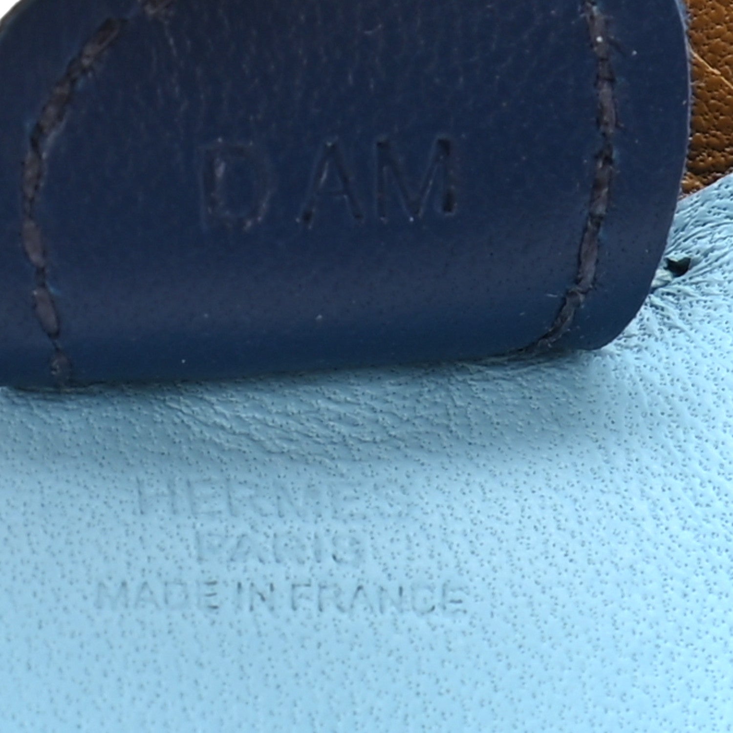 Hermes Milo Lambskin Grigri Rodeo Horse Bag Charm PM Celeste Bleu De Malte Kraft 4 of 4