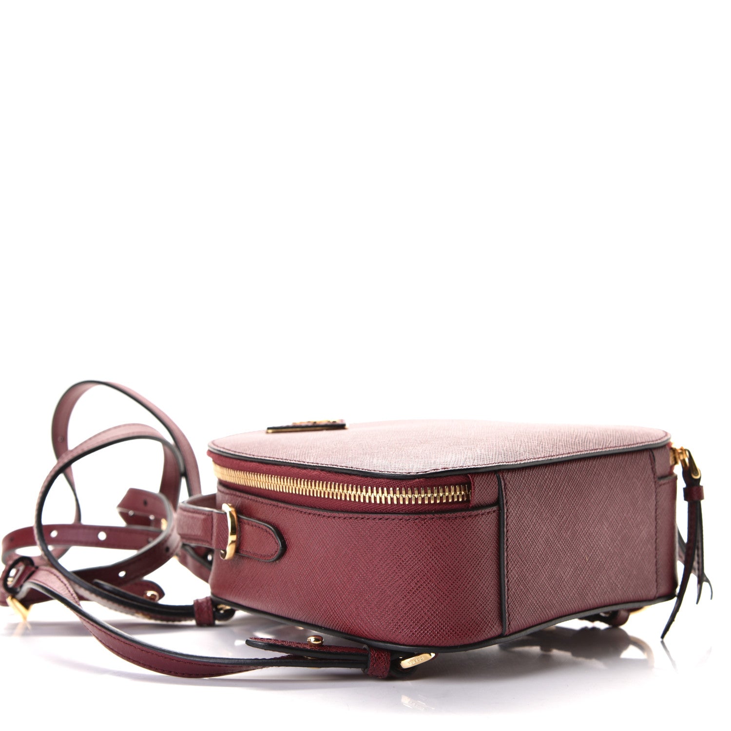 Prada Saffiano Lux Mini Odette Backpack Cerise 3 of 6