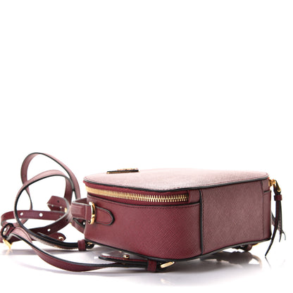 Prada Saffiano Lux Mini Odette Backpack Cerise 3 of 6