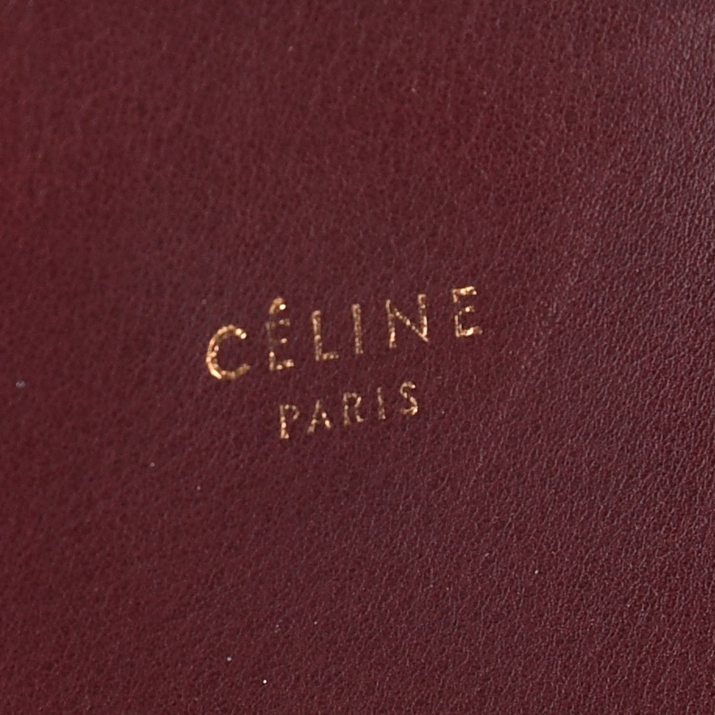 Natural Calfskin Flat Bag Burgundy