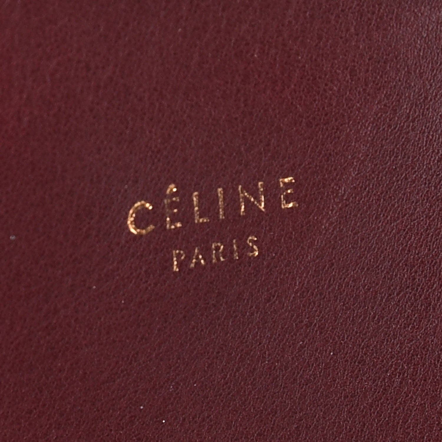 Celine Natural Calfskin Flat Bag Burgundy 6 of 10