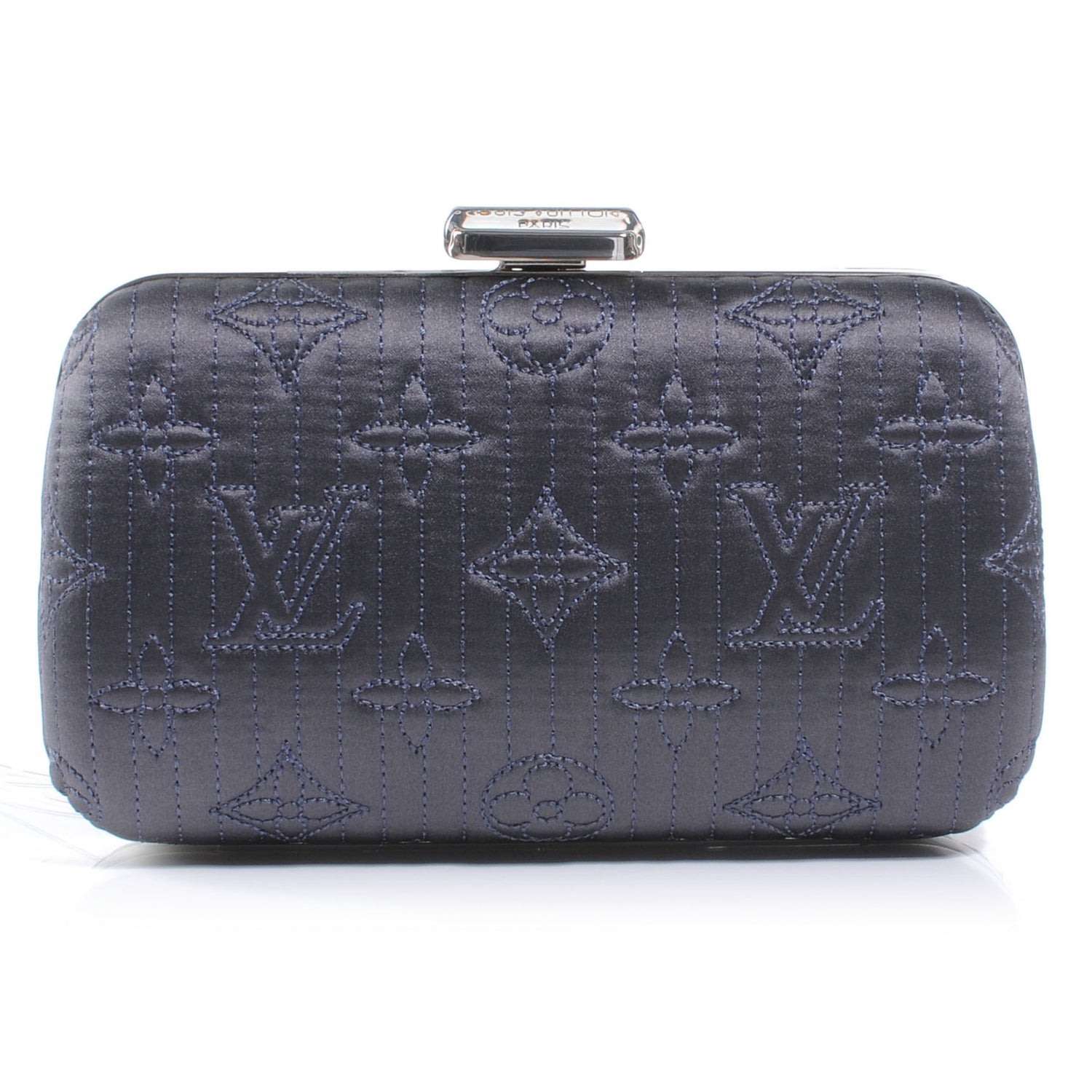 Louis Vuitton Monogram Motard Minaudiere Clutch Grey 1 of 7