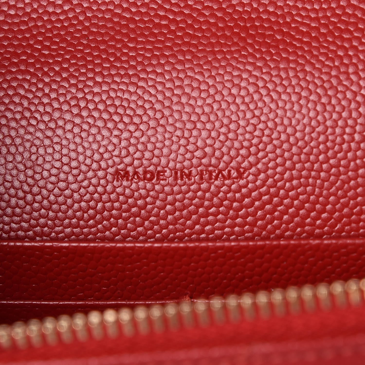 Saint Laurent Grain De Poudre Matelasse Chevron Monogram Envelope Chain Wallet New Red 8 of 9