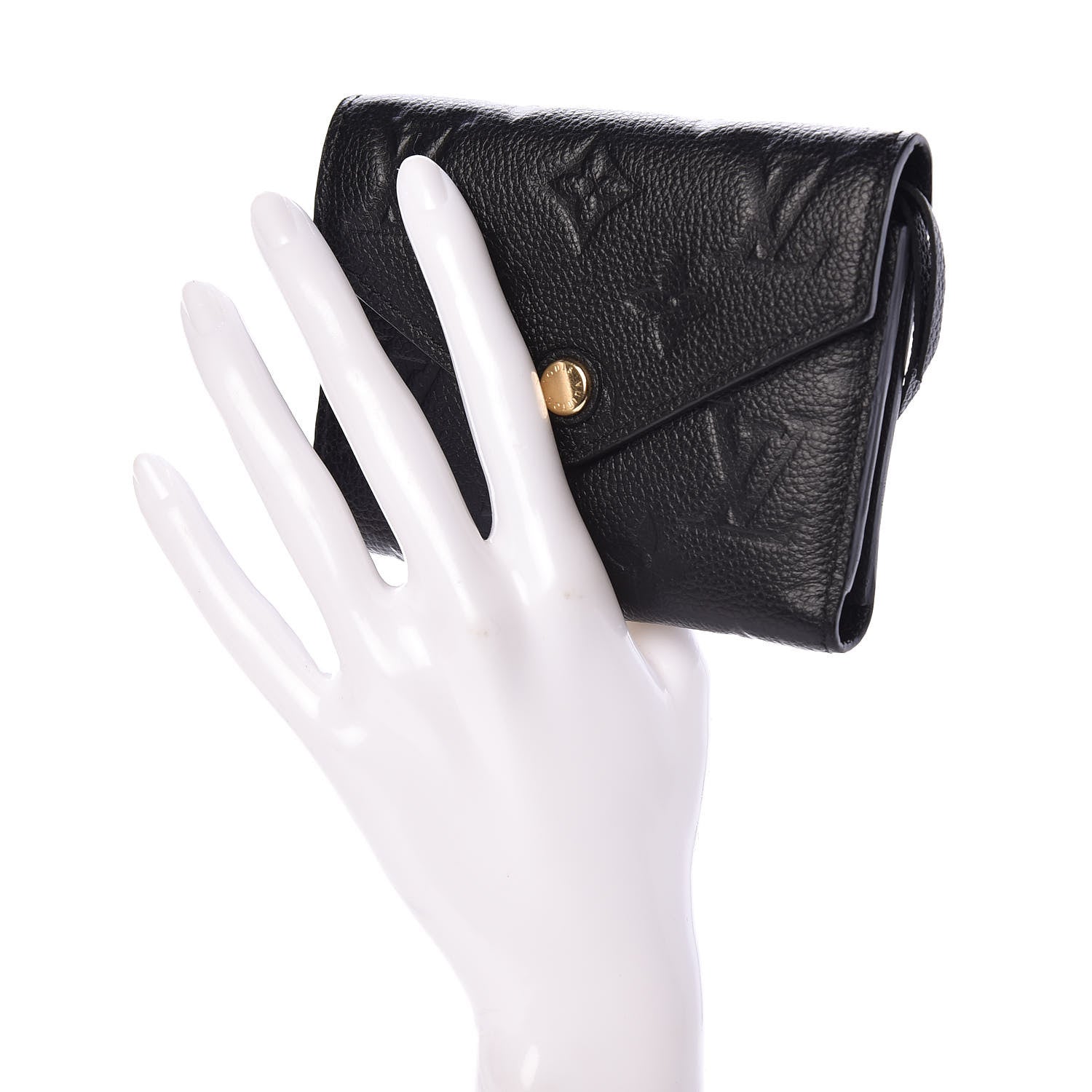 Louis Vuitton Empreinte Victorine Wallet Black 2 of 7