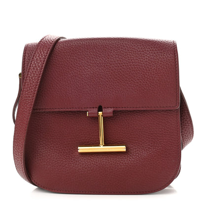 Tom Ford Calfskin Small T Clasp Tara Crossbody Bag Cabernet 1 of 10