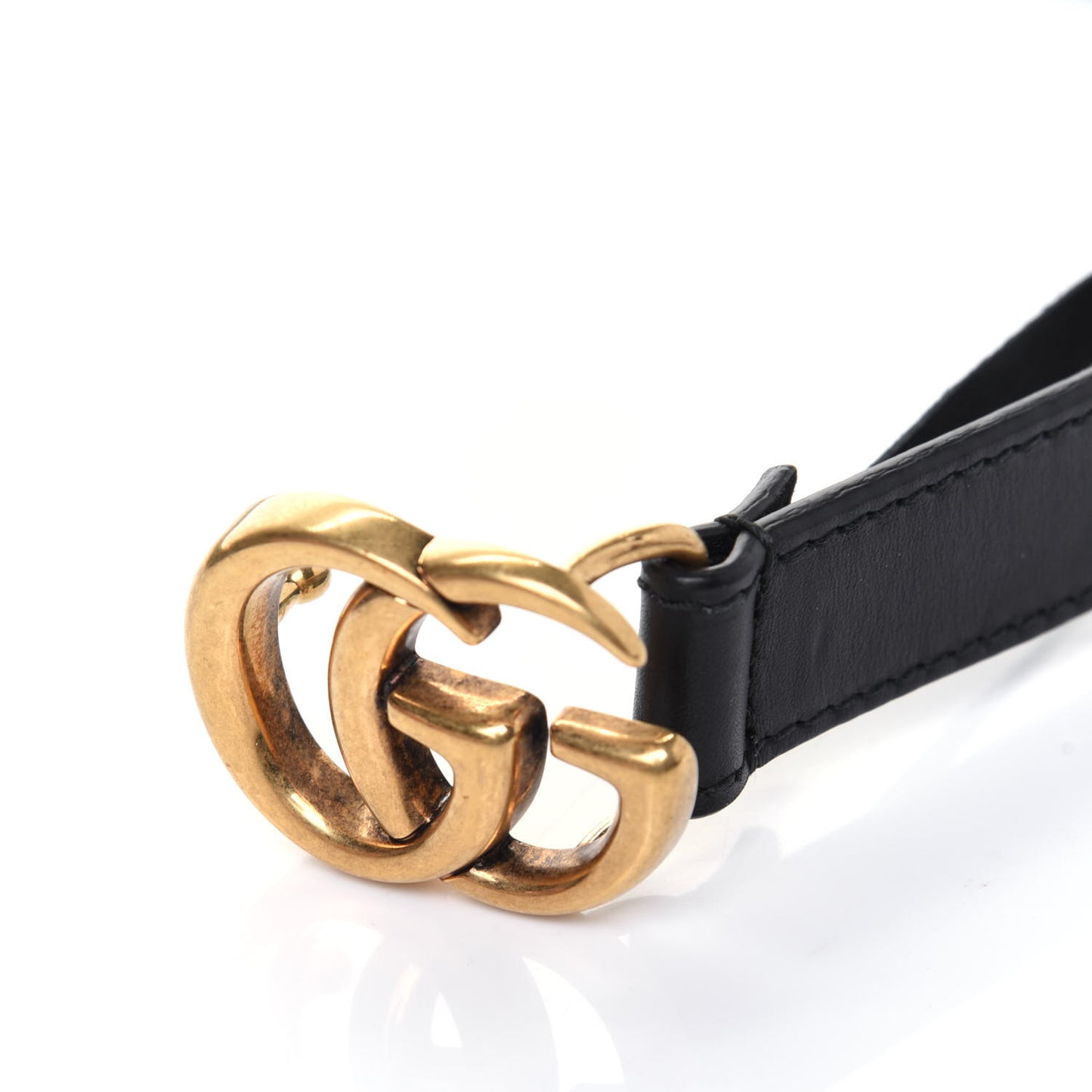 Calfskin Double G 20mm Belt 80 32 Black
