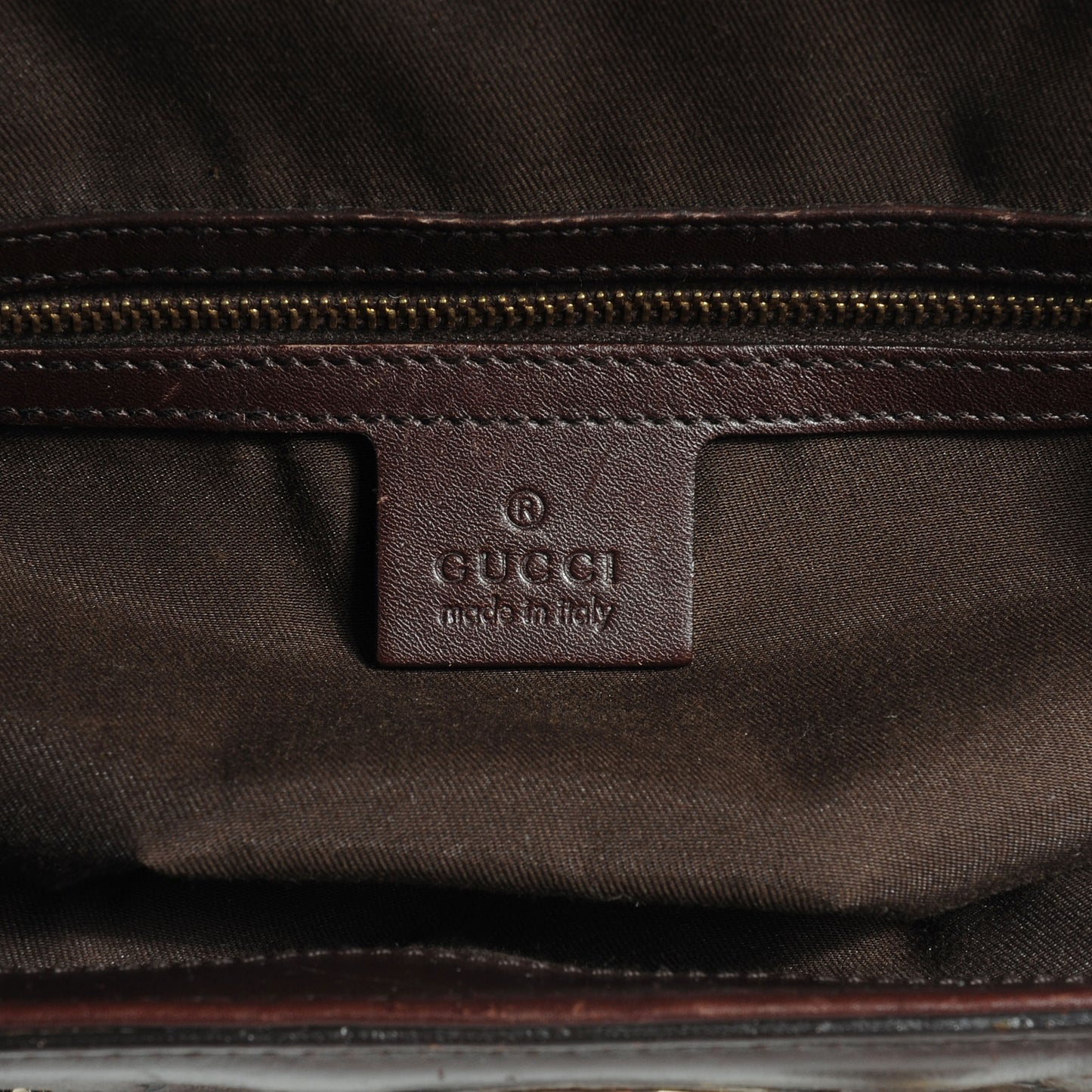 Guccissima Treasure Boston Dark Brown