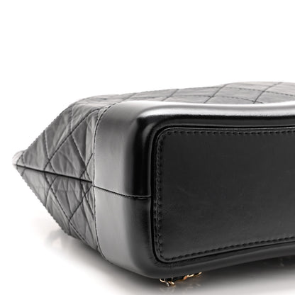Chanel Aged Calfskin Quilted Small Gabrielle Backpack Black 9 of 12