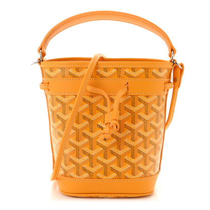Goyard Goyardine Petit Flot Mini Bucket Bag Yellow 1 of 10