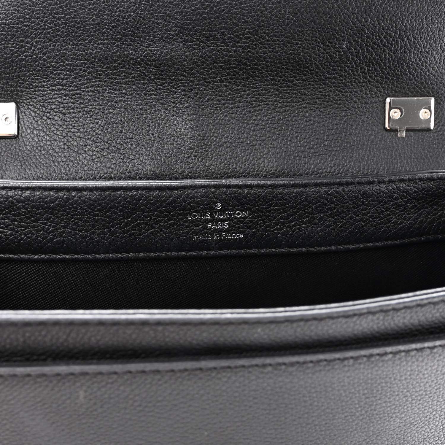Louis Vuitton Calfskin Lockme II Chain Bag BB Black 6 of 9