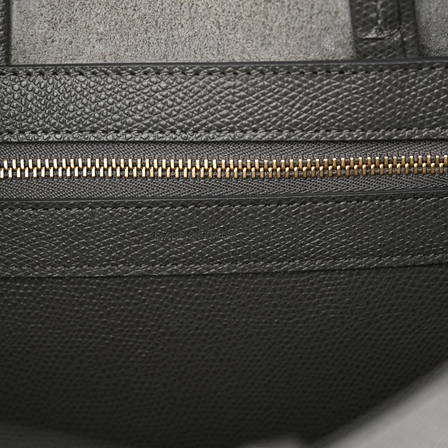 Celine Grained Calfskin Small Vertical Cabas Grey 7 of 11