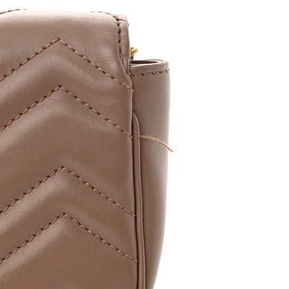 Gucci Calfskin Matelasse Super Mini GG Marmont Shoulder Bag Porcelain Rose 11 of 12