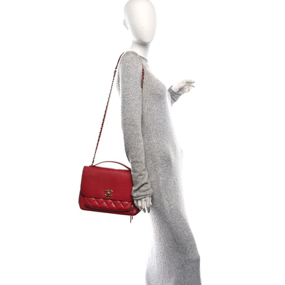 Chanel Caviar Quilted Large Business Affinity Flap Red 2 of 10