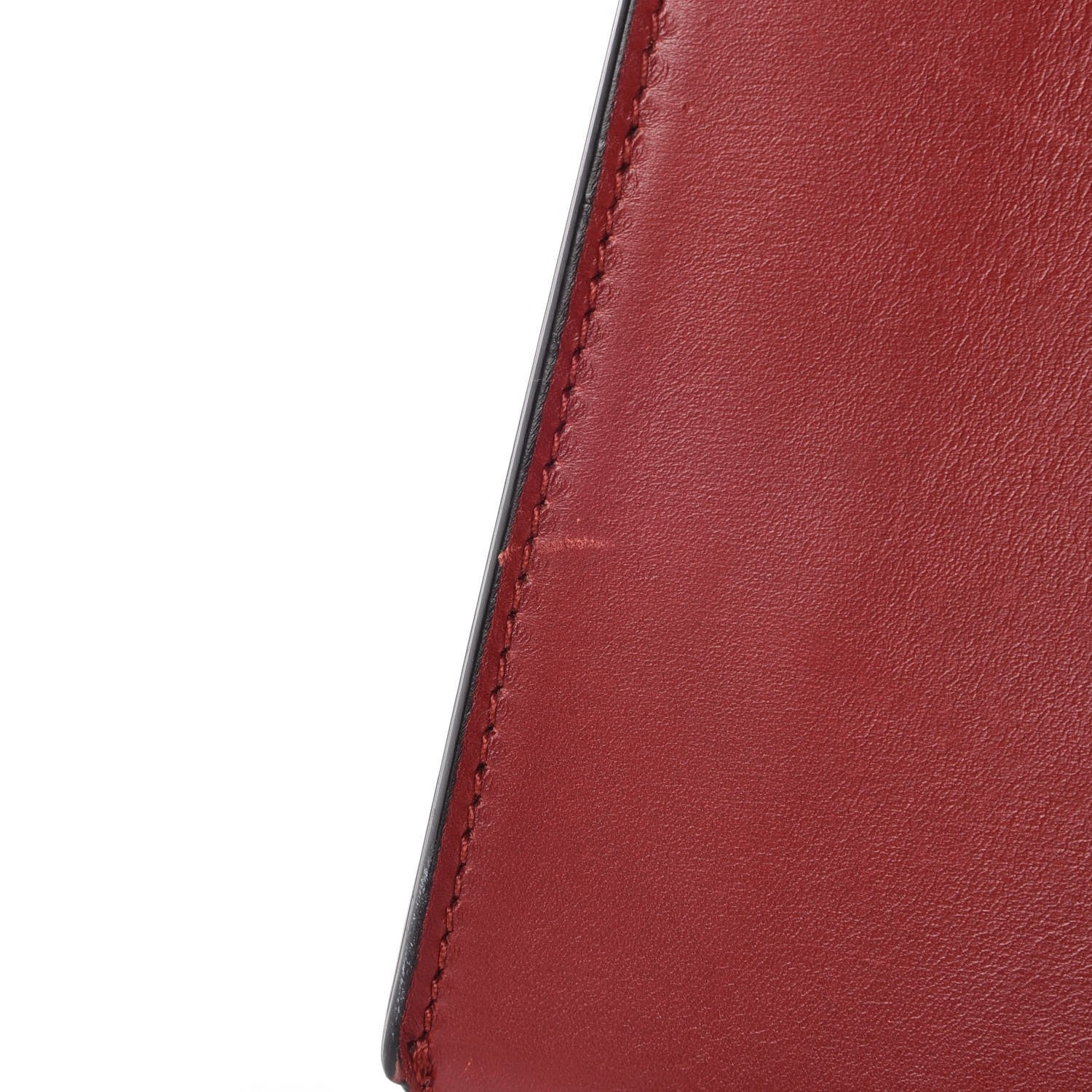 Celine Smooth Calfskin Large Edge Shoulder Bag Red 13 of 18