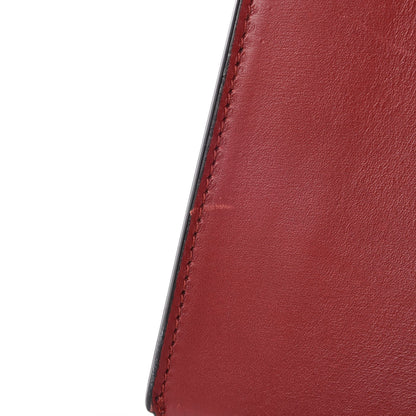 Celine Smooth Calfskin Large Edge Shoulder Bag Red 13 of 18
