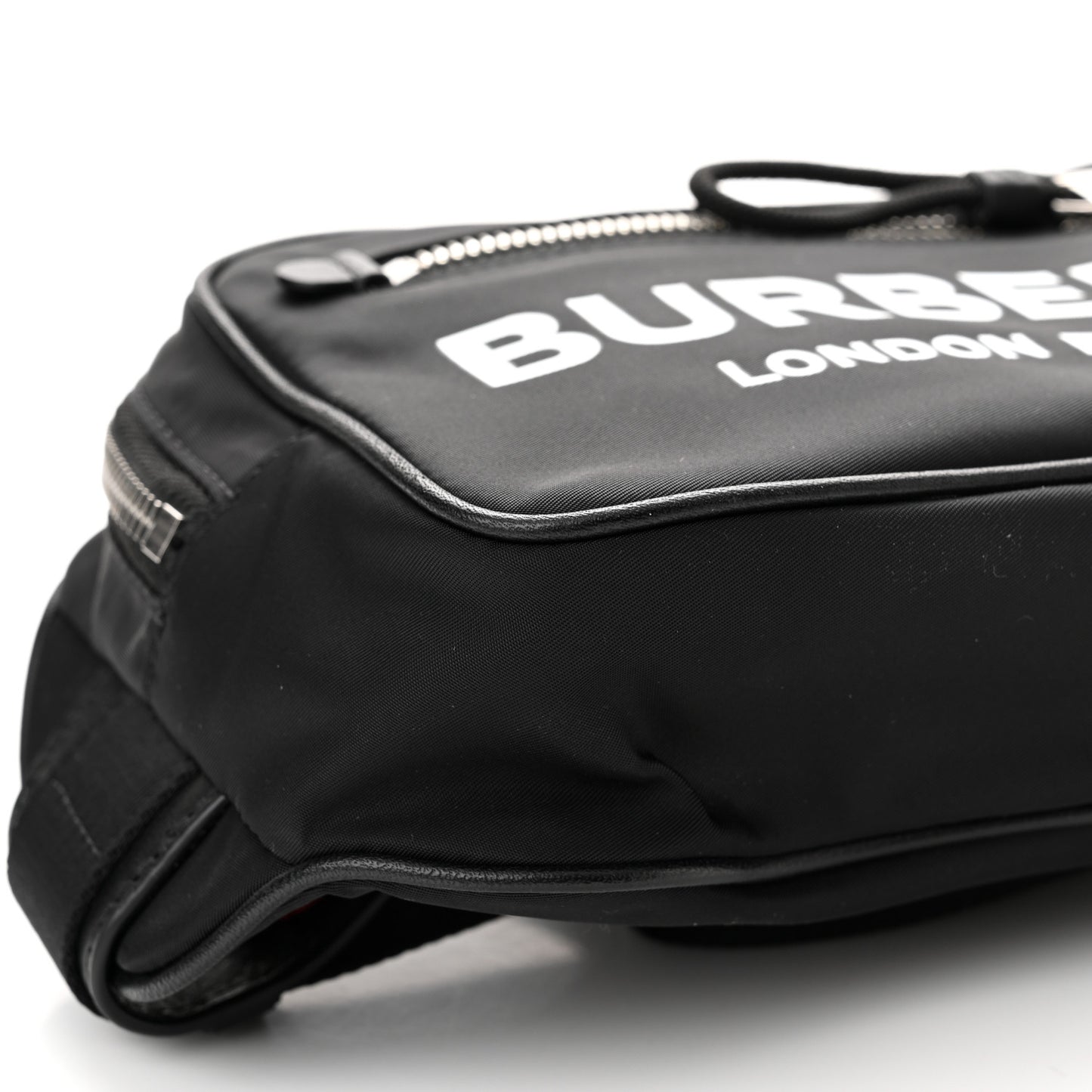 Econyl Logo Print Bum Bag Black