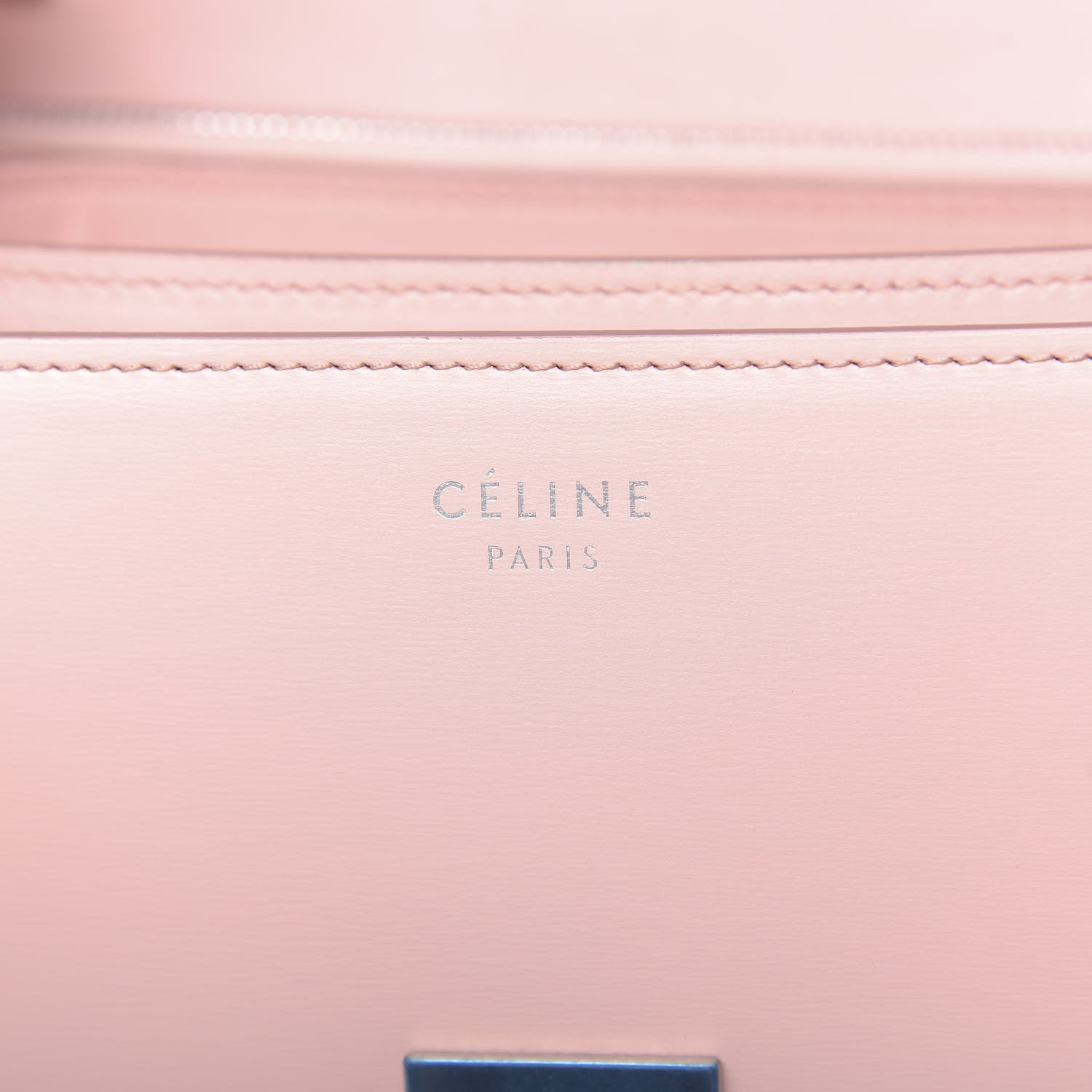 Celine Box Calfskin Medium Classic Box Flap Bag Blush 7 of 10