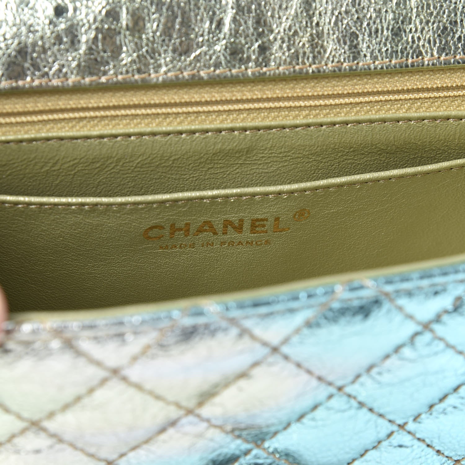 Chanel Metallic Goatskin Quilted Mini 2.55 Reissue Flap Multicolor 7 of 10