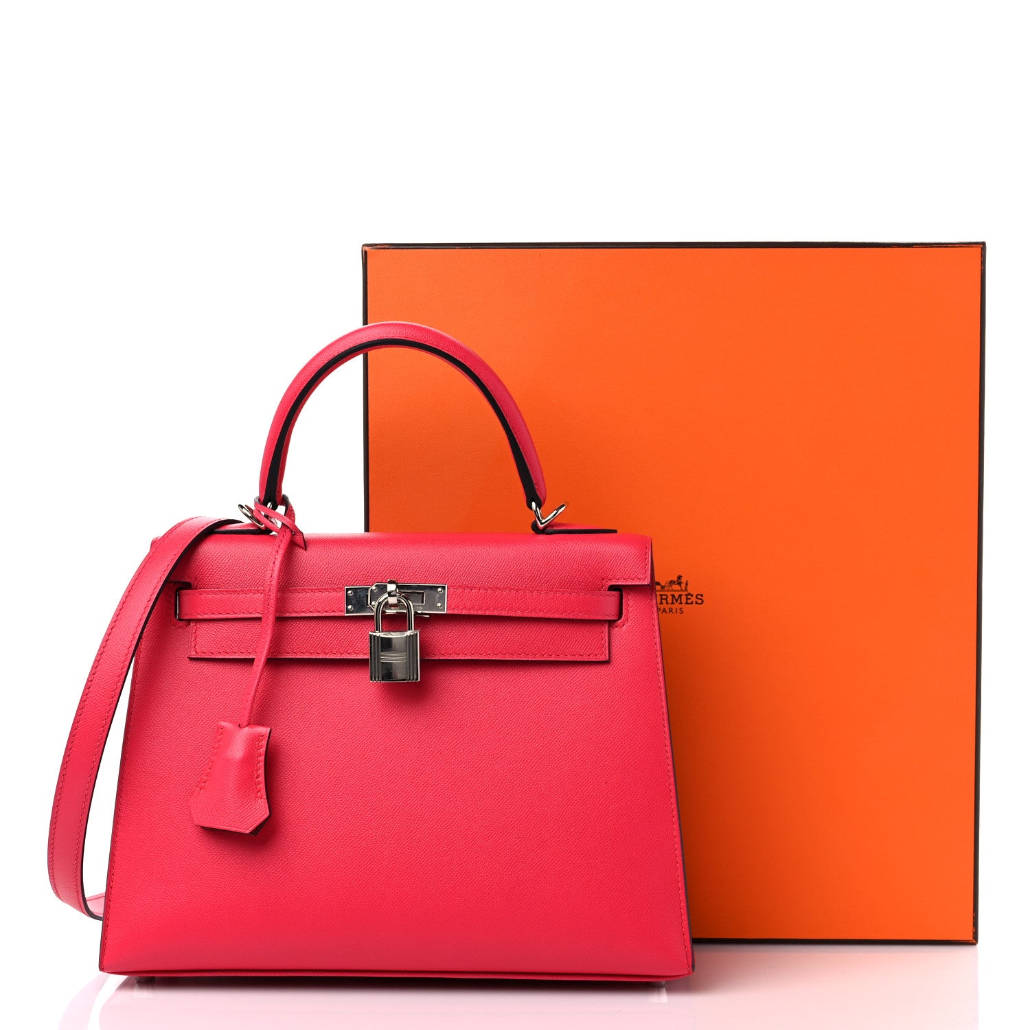 Hermes Epsom Kelly Sellier 25 Rose Extreme 10 of 10