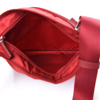 Prada Nylon Vela Flat Messenger Bag Fuoco 4 of 9