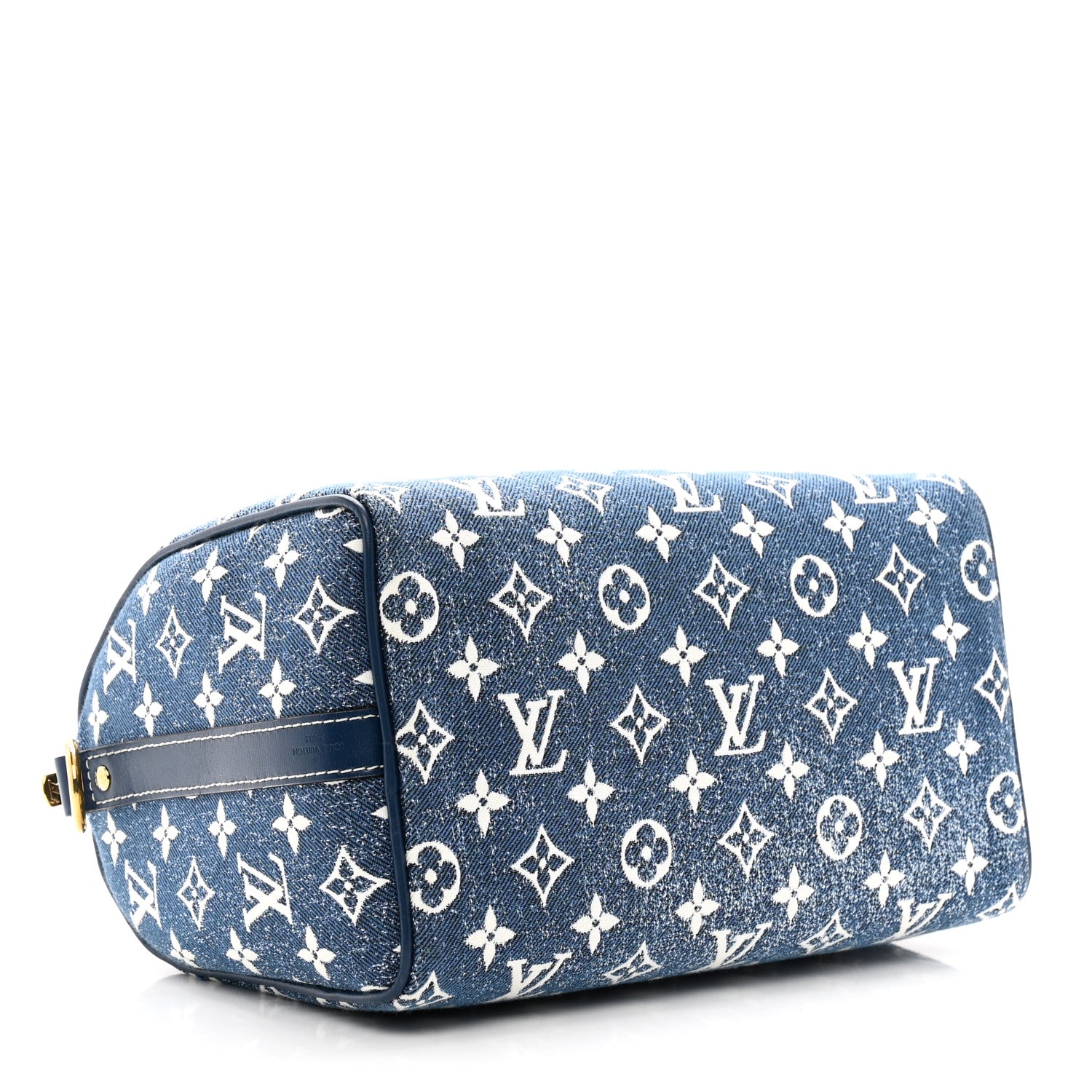 Louis Vuitton Monogram Jacquard Denim Speedy Bandouliere 25 Bleu 3 of 10