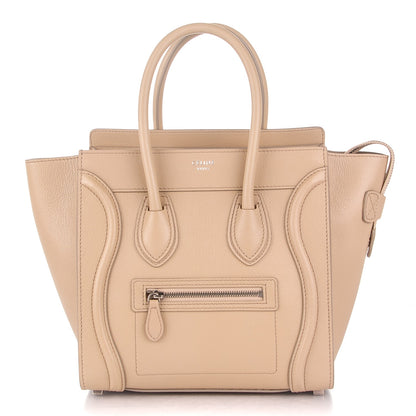 Celine Goatskin Micro Luggage Sand 1 of 7