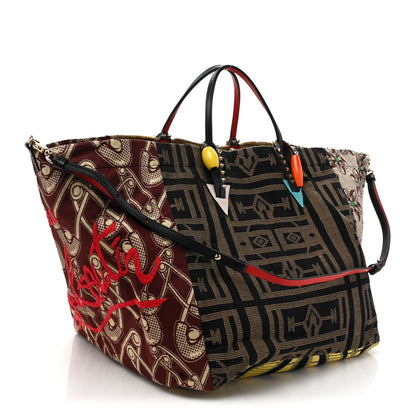 Christian Louboutin Tissu Calfskin Africaba Tote Multicolor 3 of 8