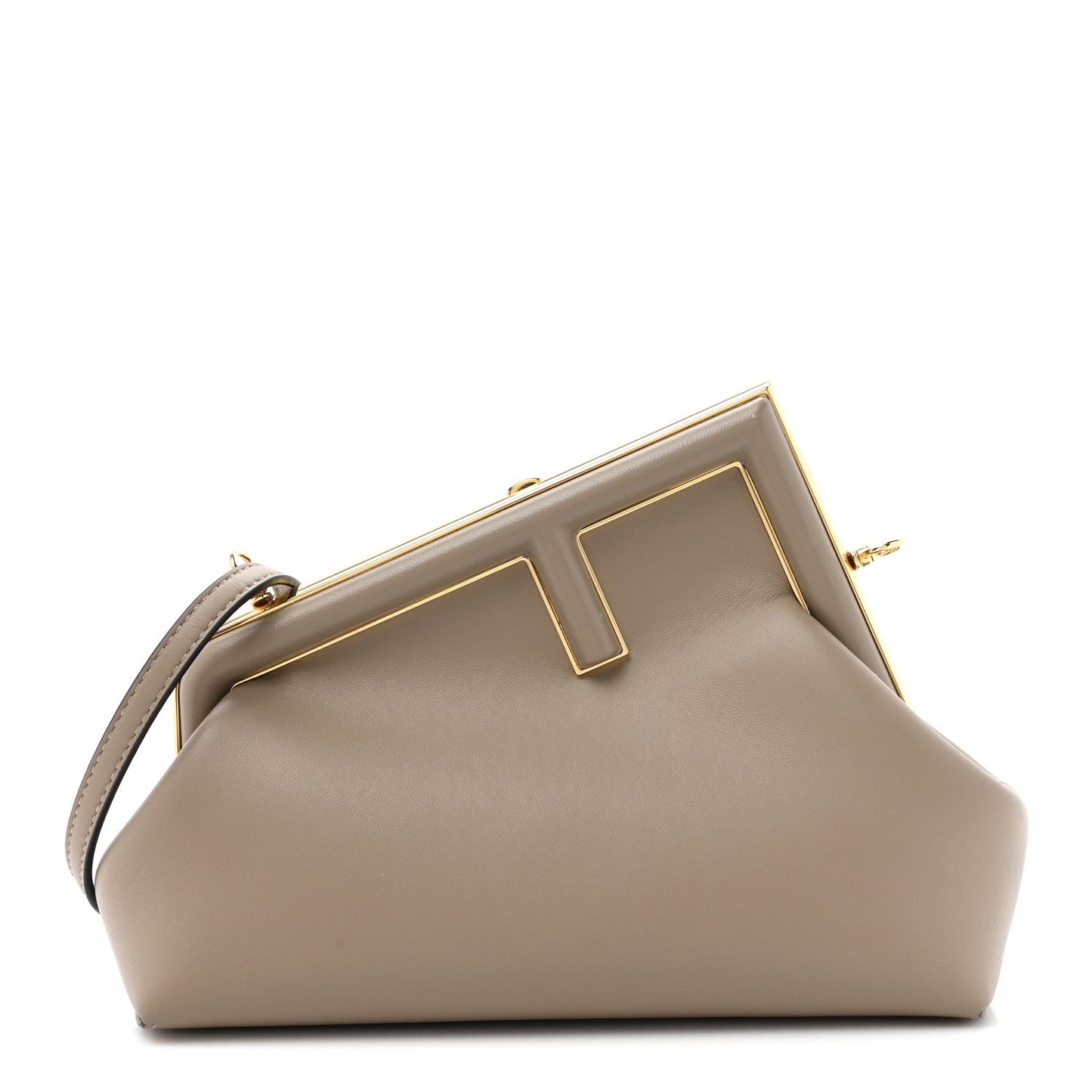 Shiny Nappa Small Fendi First Dove Gray