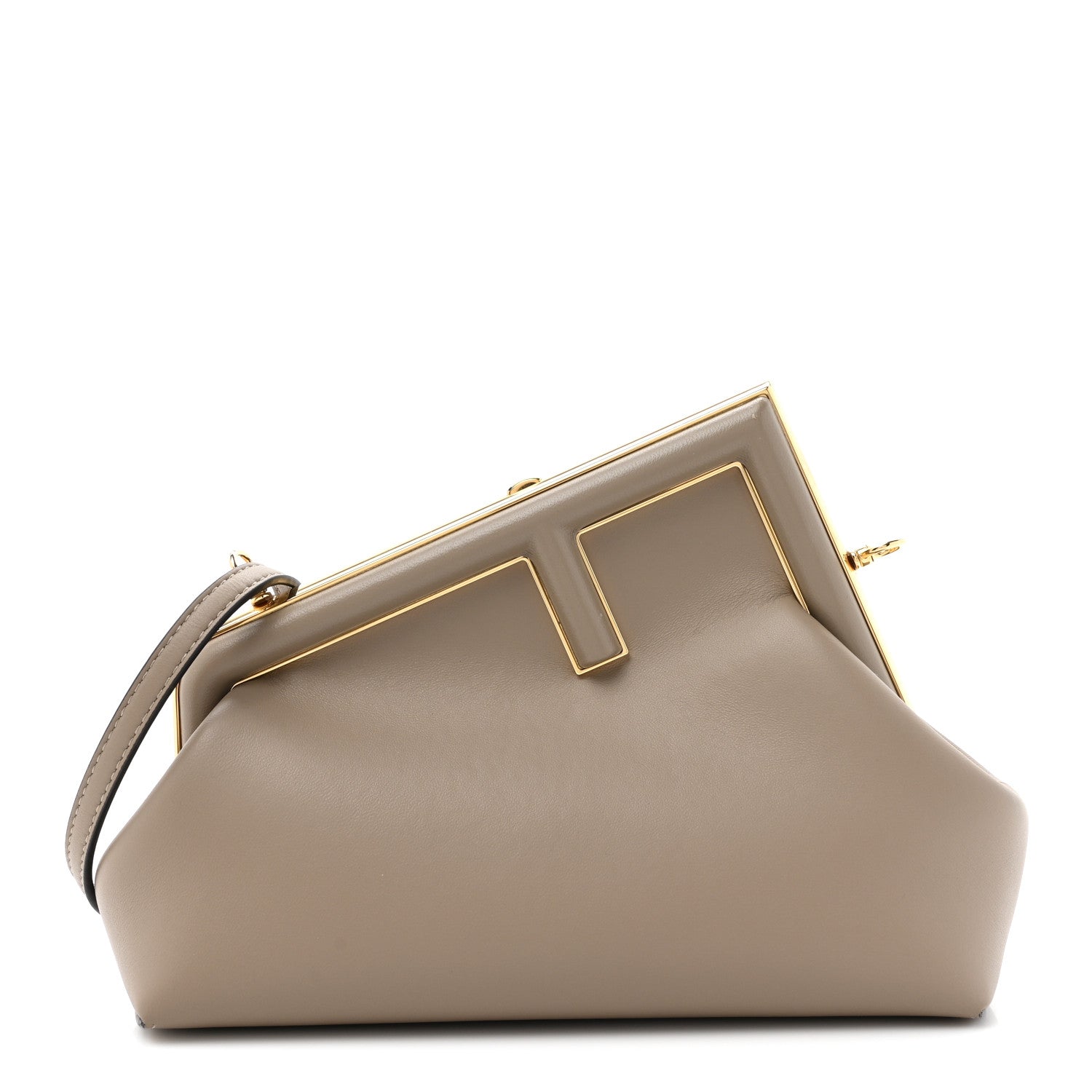 Fendi Shiny Nappa Small Fendi First Dove Gray 1 of 11