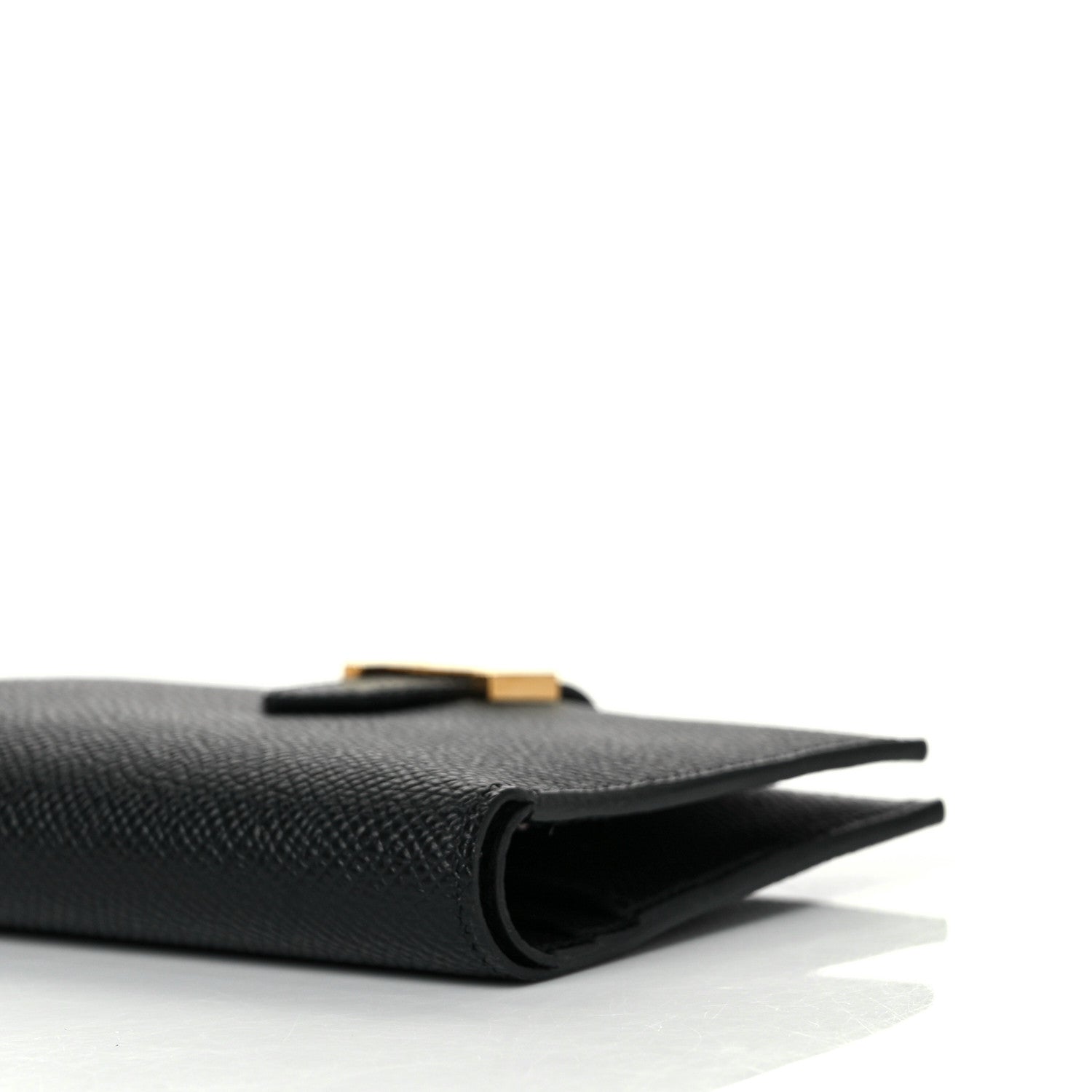 Hermes Epsom Bearn Compact Wallet Black 8 of 9