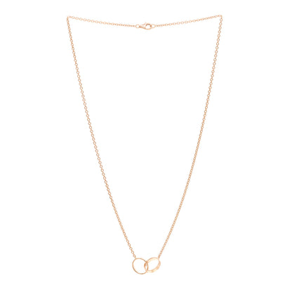 Cartier 18K Pink Gold Interlocking LOVE Necklace 3 of 5