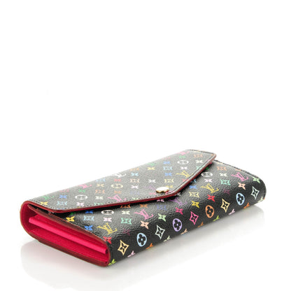Louis Vuitton Monogram Multicolor Sarah Wallet NM Black Grenade 4 of 7