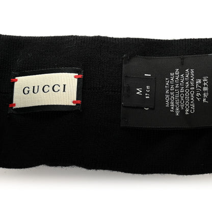 Gucci Sequin Polyester Headband M 57 Black White 4 of 4
