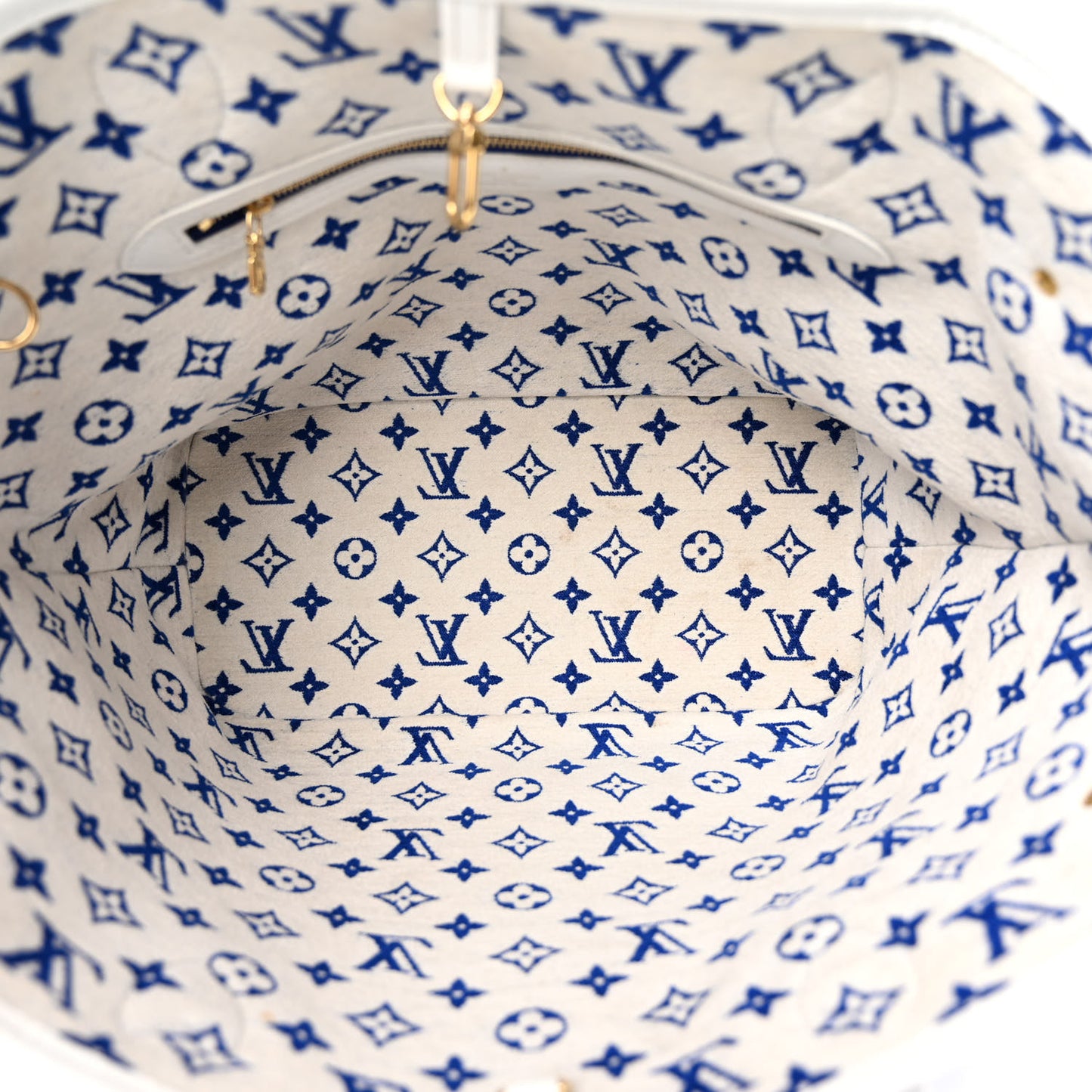 Jacquard Velvet Monogram LV Match Neverfull MM Bleu