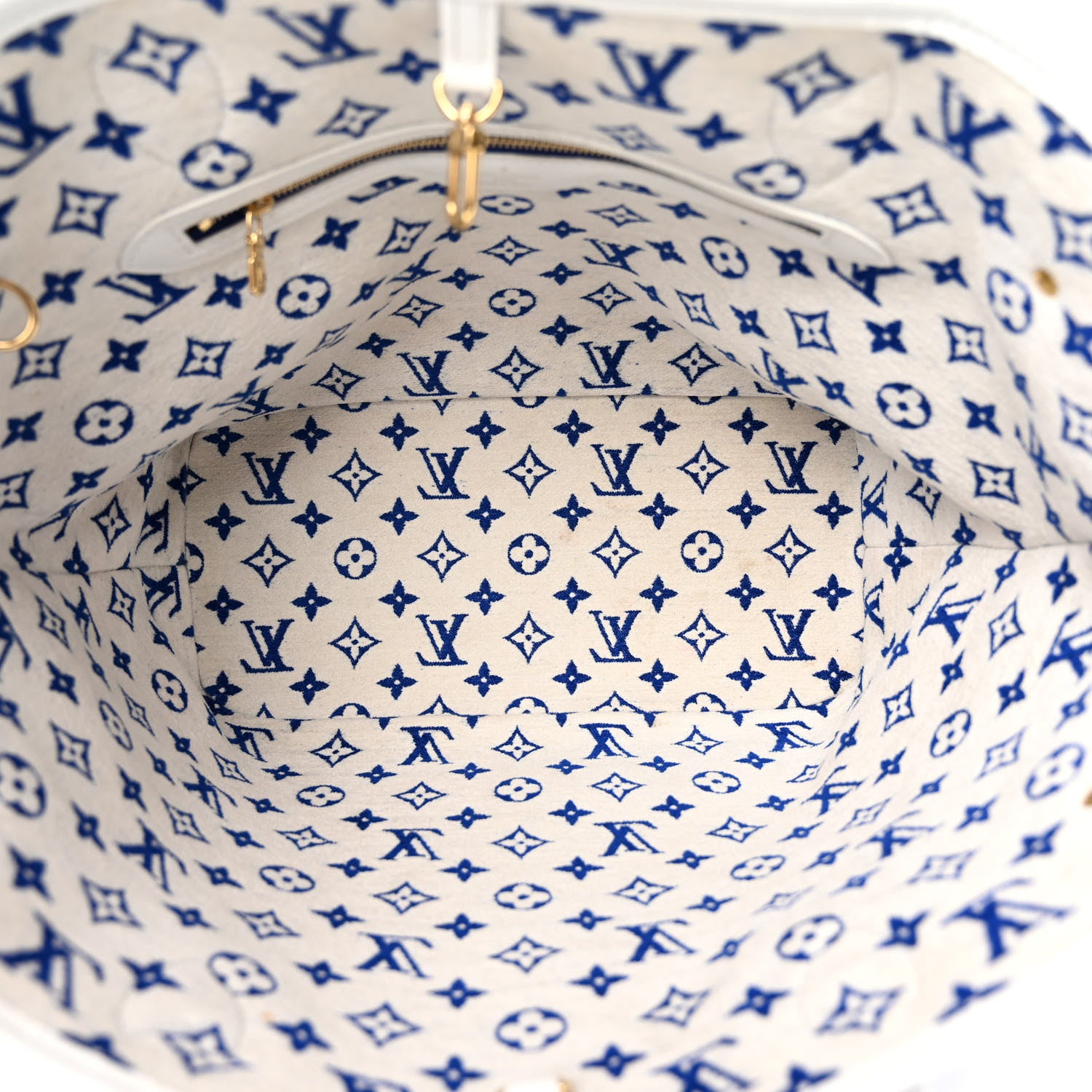 Louis Vuitton Jacquard Velvet Monogram LV Match Neverfull MM Bleu 5 of 9